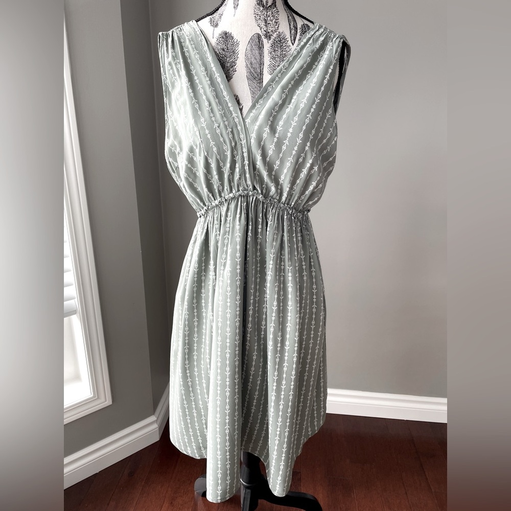 Light Green/White Dress